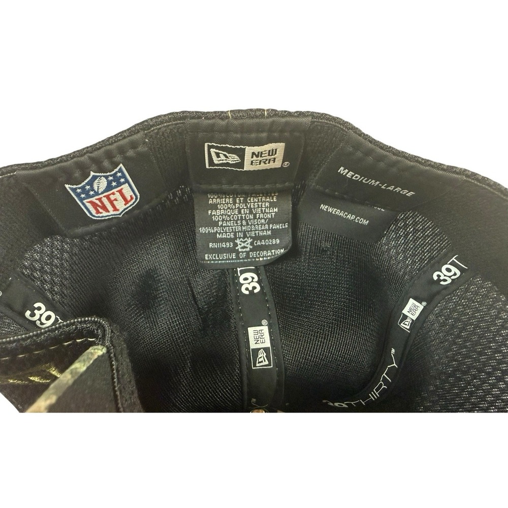 NEW ERA New England Patriots Realtree Camo 39THIRTY Flex Fit Hat M/L NFL - Picture 7 of 11
